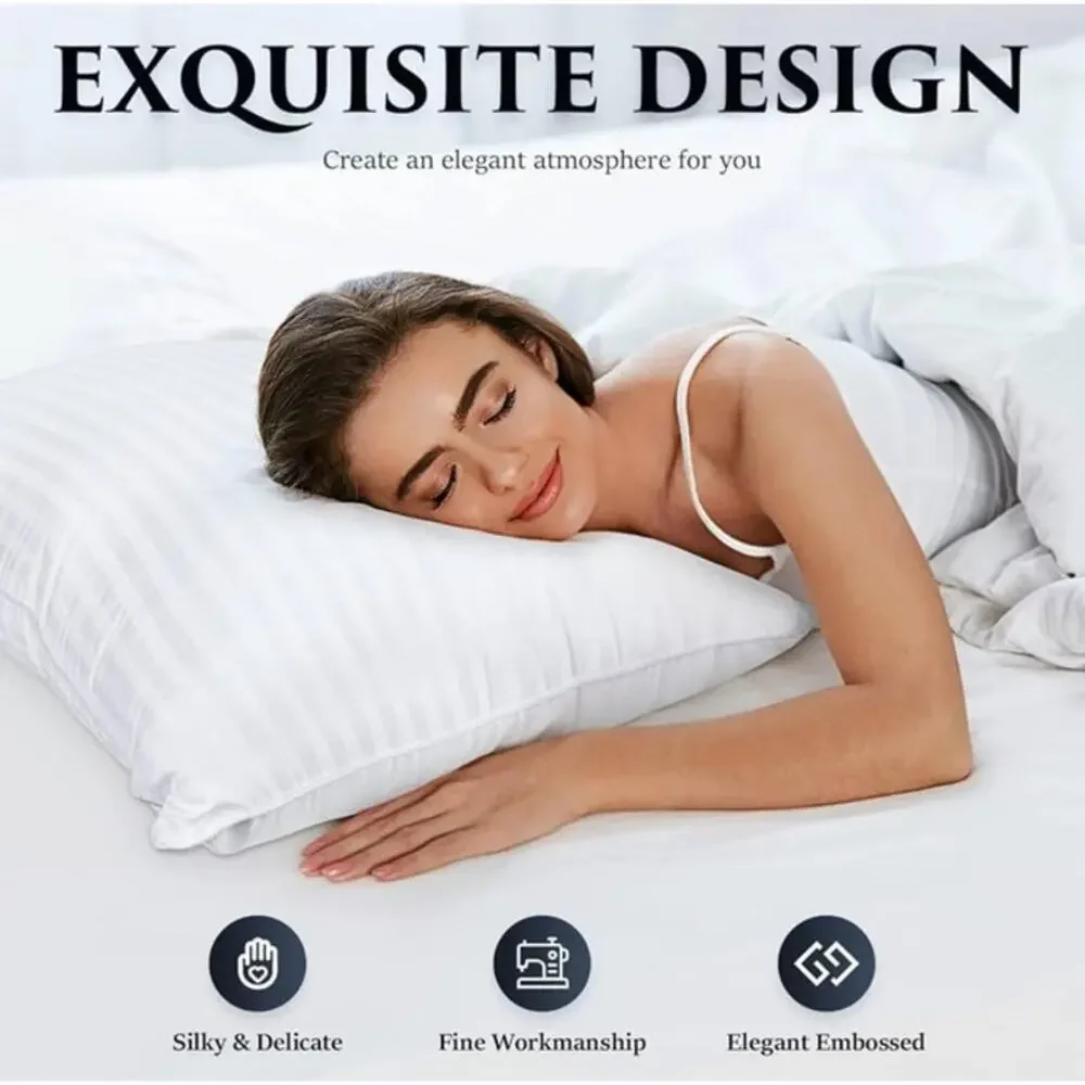 COZSINOOR Bed Pillows Queen Size: Hotel Quality Set of 2-Size, White New
